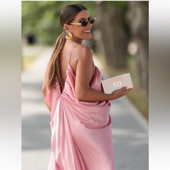 ZARA ZW COLLECTION SATIN VOLUME DRESS - Picture 16 of 16